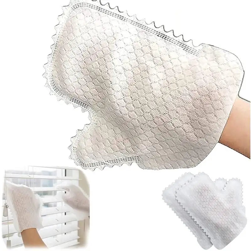 Dusting Gloves Dual-Sided Microfiber Cleaning Mitt for Home Use