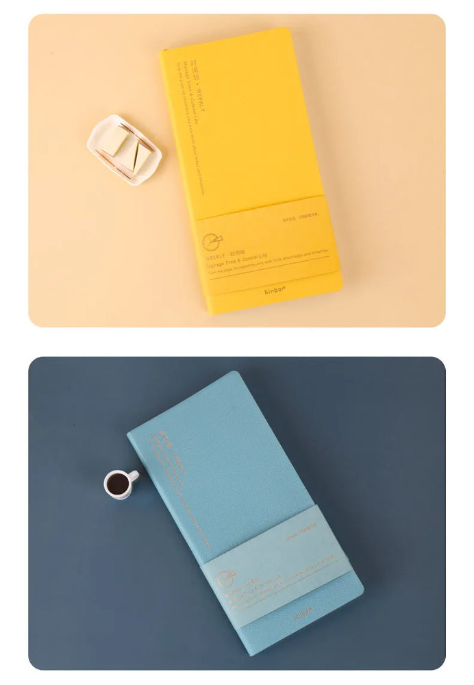 Undated Weekly Planner | 16K Portable Agenda & Time-Management Notebook