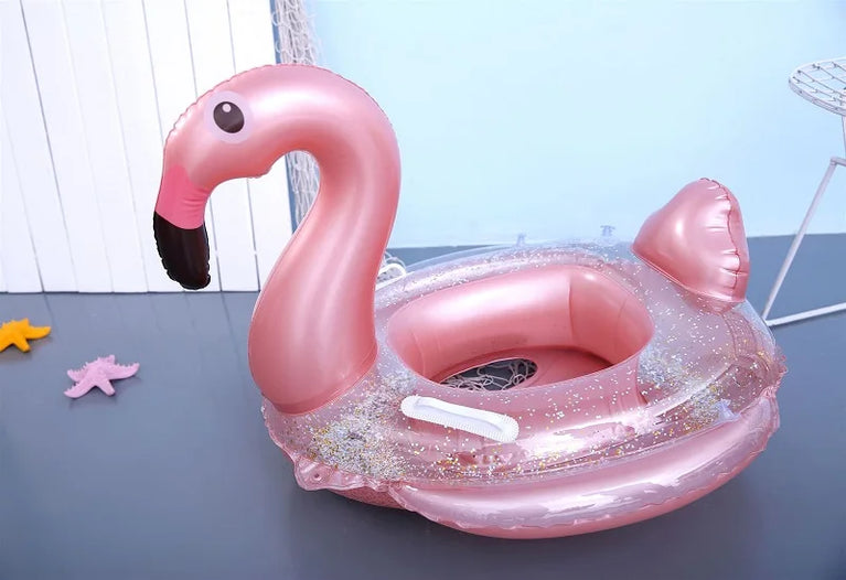 Baby Float with Sunshade | Flamingo & Unicorn Pool Swimming Ring