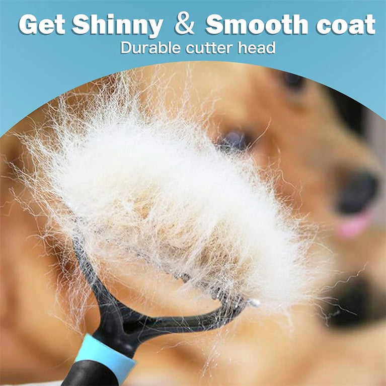 BOLD Professional Pet Deshedding Brush 2 Sided Dematting Cat Grooming