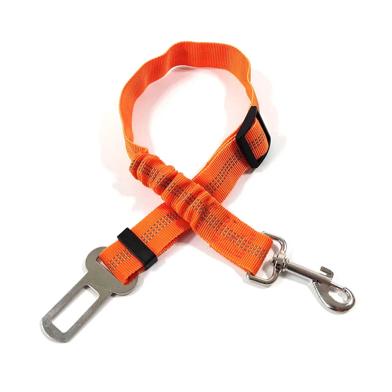 Adjustable Reflective Dog Car Seat Belt Harness With Lights Safety Travel Belt