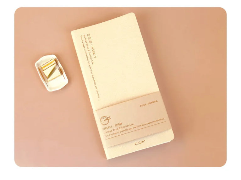 Undated Weekly Planner | 16K Portable Agenda & Time-Management Notebook