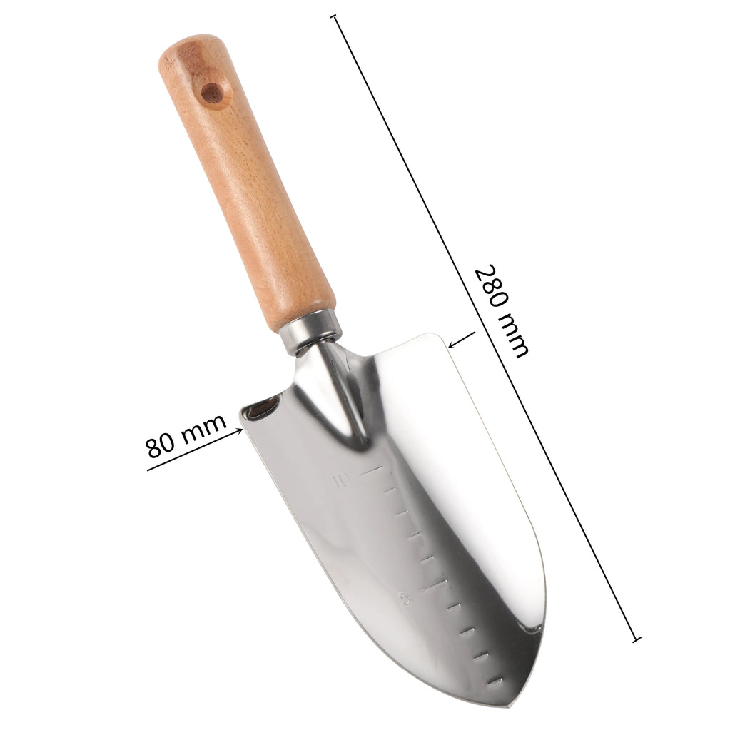 Stainless Steel Wide Garden Shovel for Digging Weeding Soil Work