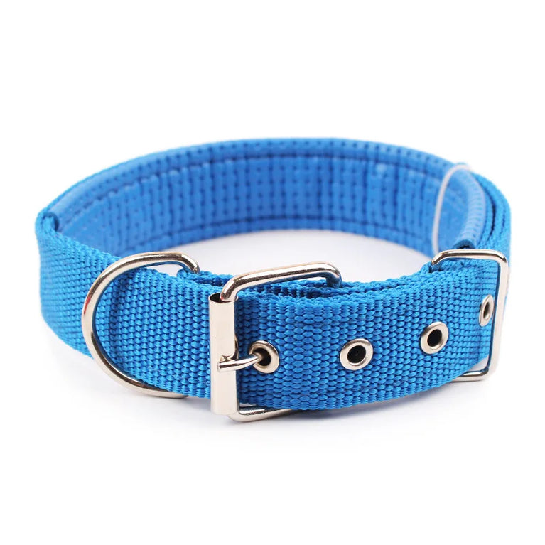 Solid Dog Collars Nylon Dog Collar For Small Medium Large Dogs Teddy