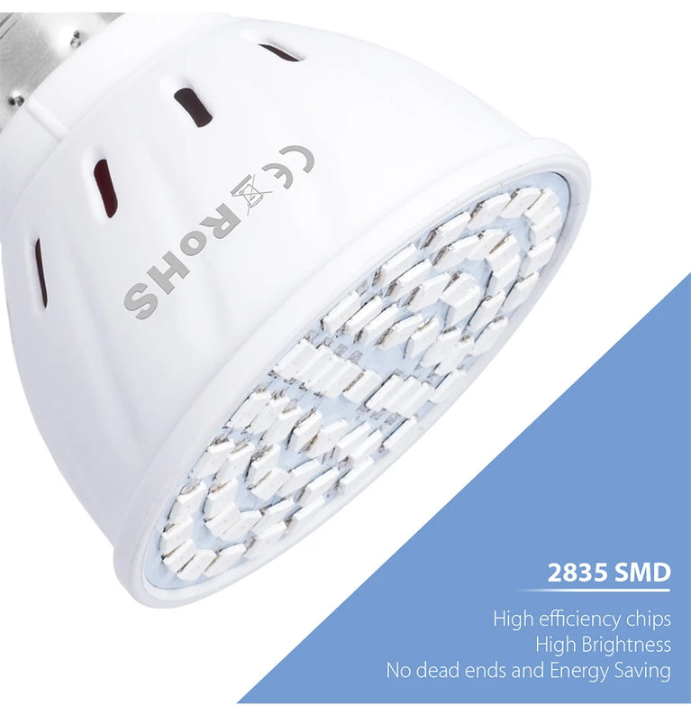 Full Spectrum LED Grow Light Bulb | SMD 2835 Phytolamp for Indoor Cultivation