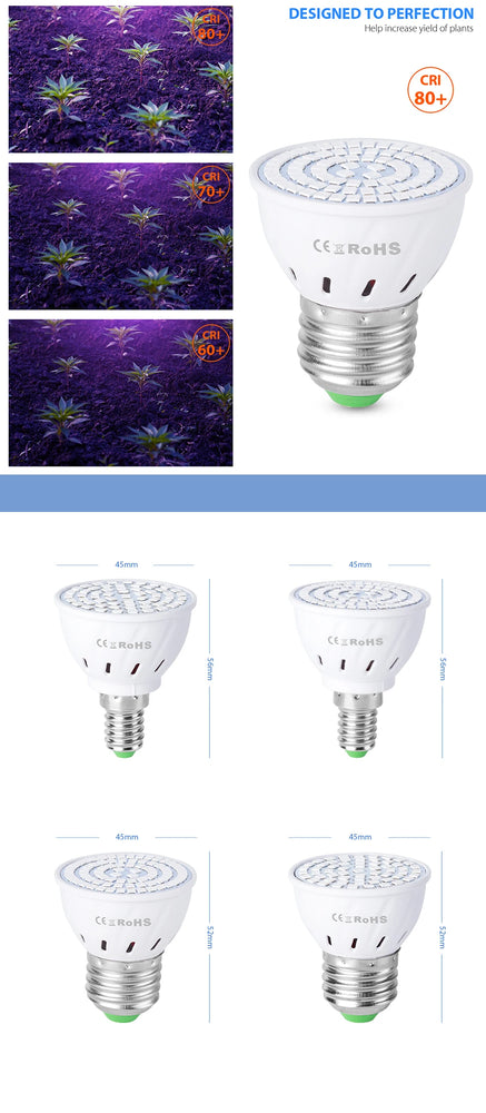 Full Spectrum LED Grow Light Bulb | SMD 2835 Phytolamp for Indoor Cultivation