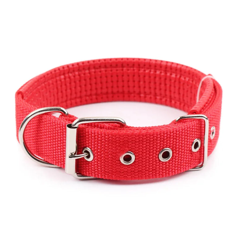 Solid Dog Collars Nylon Dog Collar For Small Medium Large Dogs Teddy