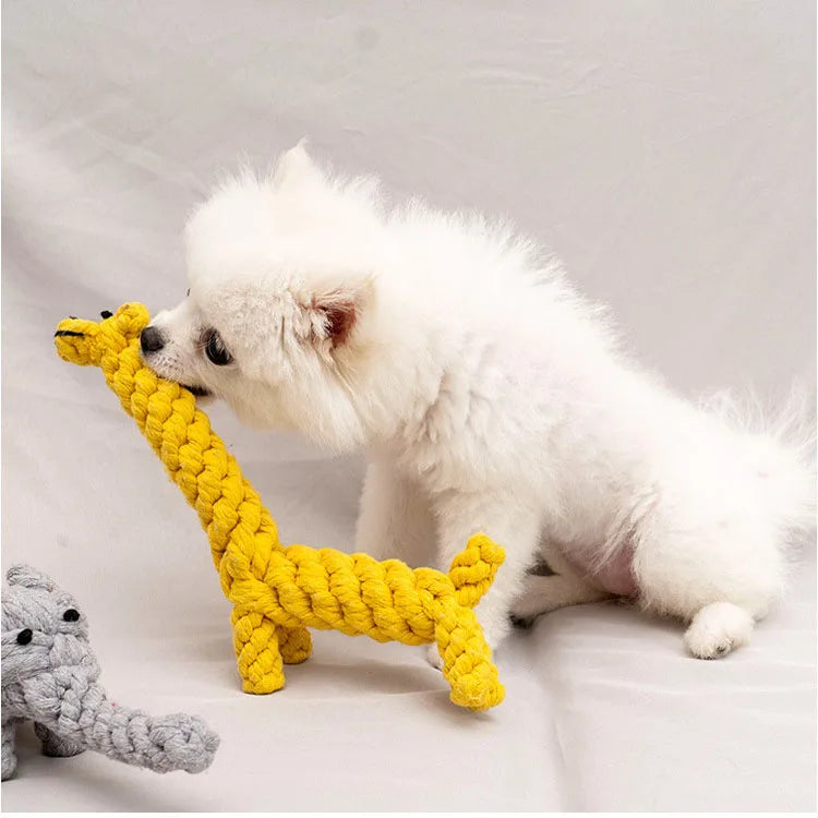1pcs Bite Resistant Pet Dog Chew Toys Rope Knot Ball Dogs Toys Pets