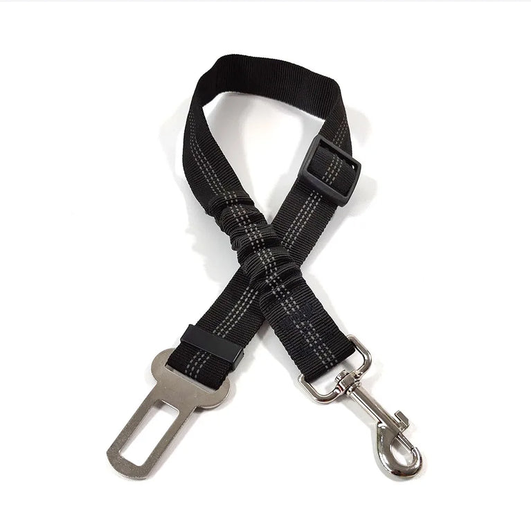 Adjustable Reflective Dog Car Seat Belt Harness With Lights Safety Travel Belt
