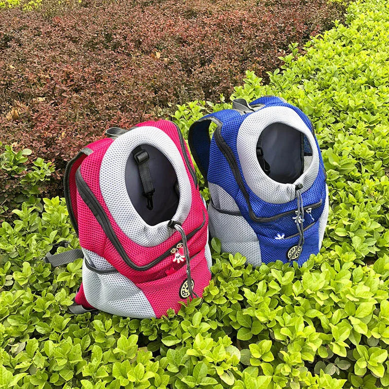 Outdoor Pet Dog Carrier Backpack Front Bag Mesh Double Shoulder Travel Bag
