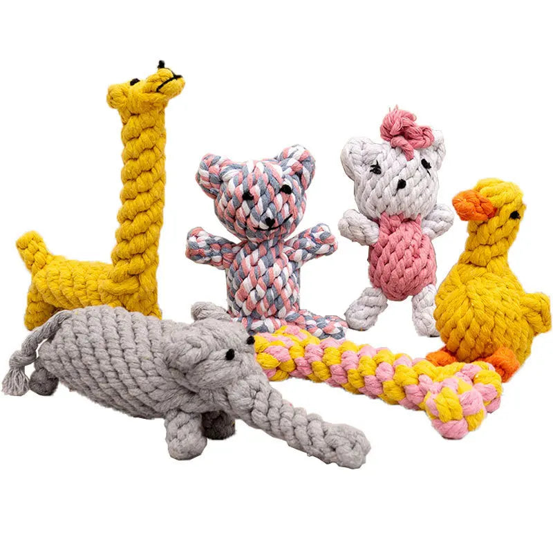 1pcs Bite Resistant Pet Dog Chew Toys Rope Knot Ball Dogs Toys Pets