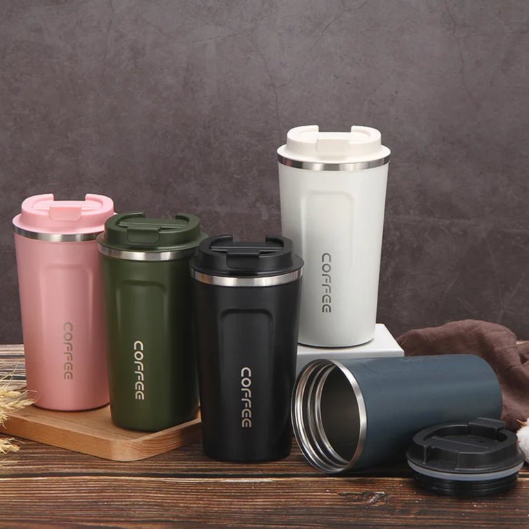 Coffee Thermos Cup Stainless Steel Vacuum Flask Travel Mug 500ml