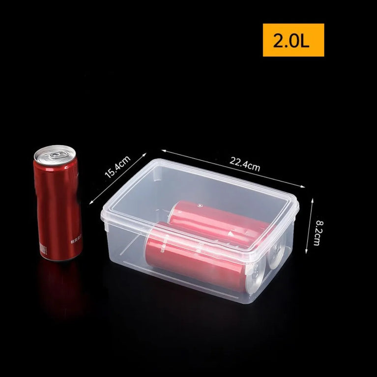 Durable Transparent Storage Box Reusable Food Grade Kitchen Storage Box