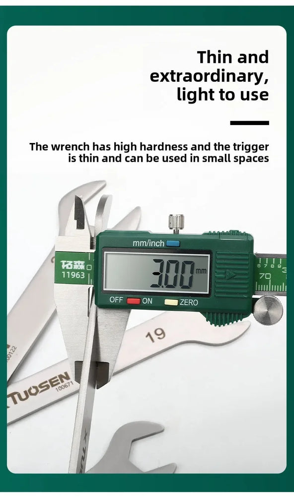 Ultra-Thin Combination Wrench | Precision Dual-Purpose Hand Tool