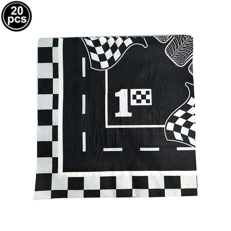 Racing Car Birthday Party Tableware Set Plates Napkins Kids Theme