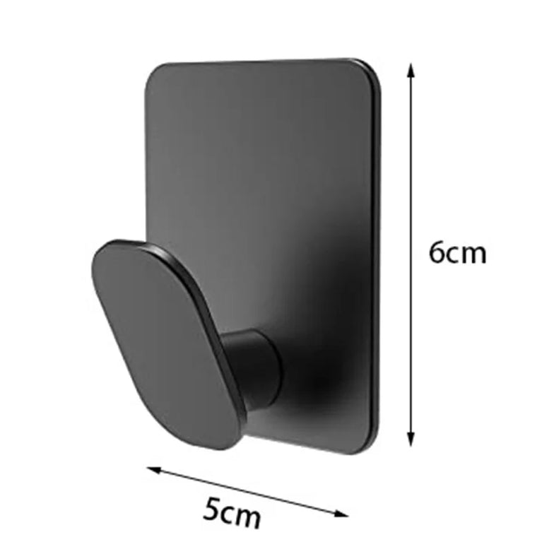 Self Adhesive Wall Hook Stainless Steel Towel Rack Bathroom Hardware Shelf Robe Hooks Hanger Shower Shelf Hanging Accessories
