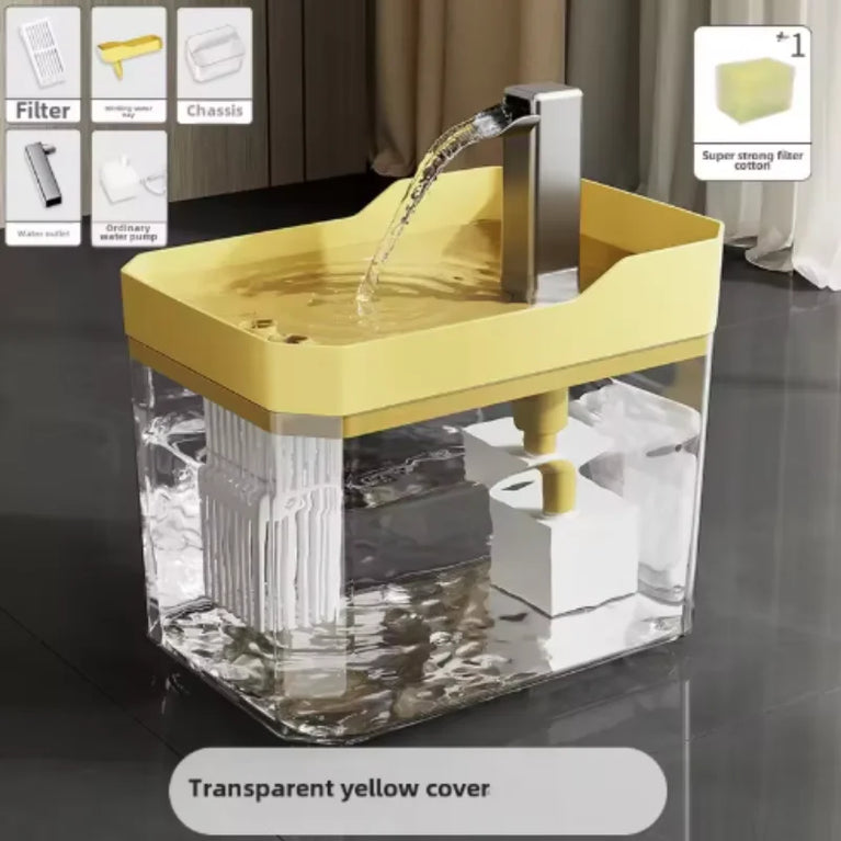 Cat Water Fountain Automatic Circulating Pet Water Dispenser Large Capacity Intelligent Charging System
