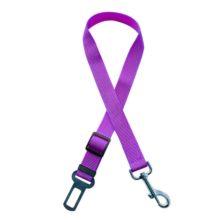 Adjustable Reflective Dog Car Seat Belt Harness With Lights Safety Travel Belt