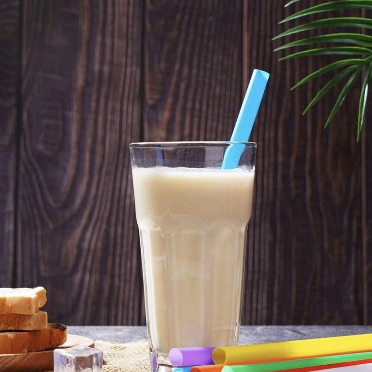 100-600PCS Large Bubble Tea Straw Drinking Straws for Smoothies