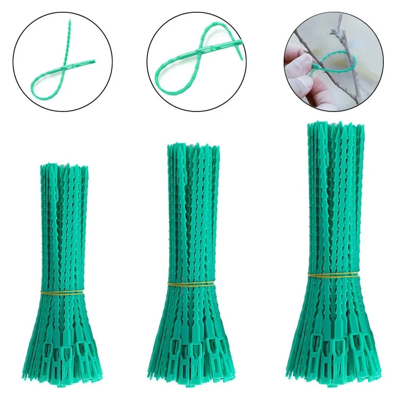 Reusable Garden Cable Ties | Adjustable Plant & Shrub Support Fasteners