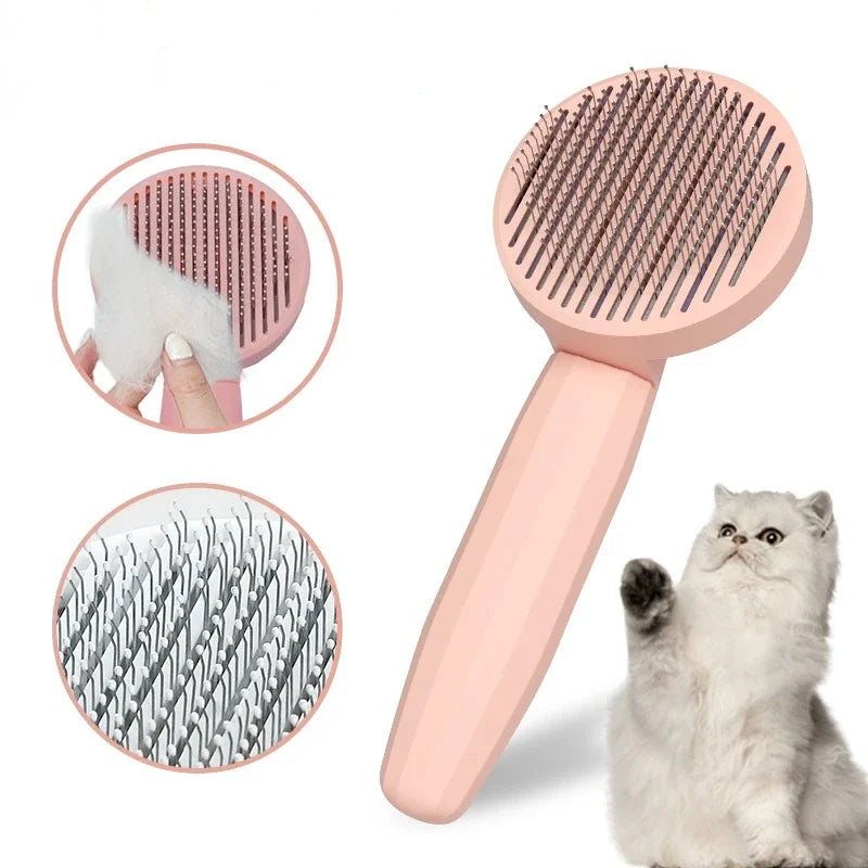 Cat Hair Cleaning Dematting Brush Grooming Comb Shedding Tool