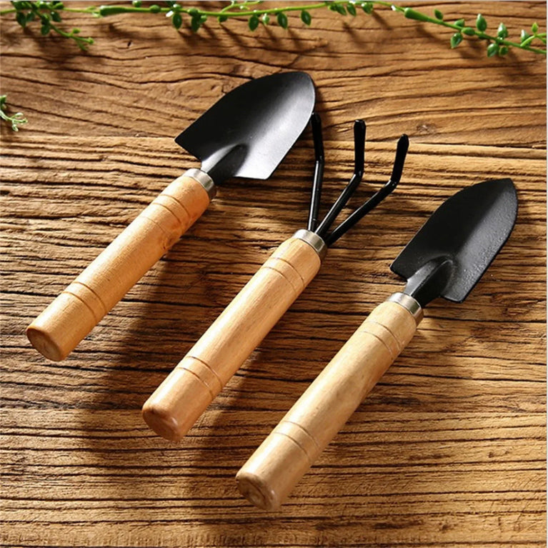 3 Pcs Small Garden Shovel Set for Indoor Outdoor Planting Tools