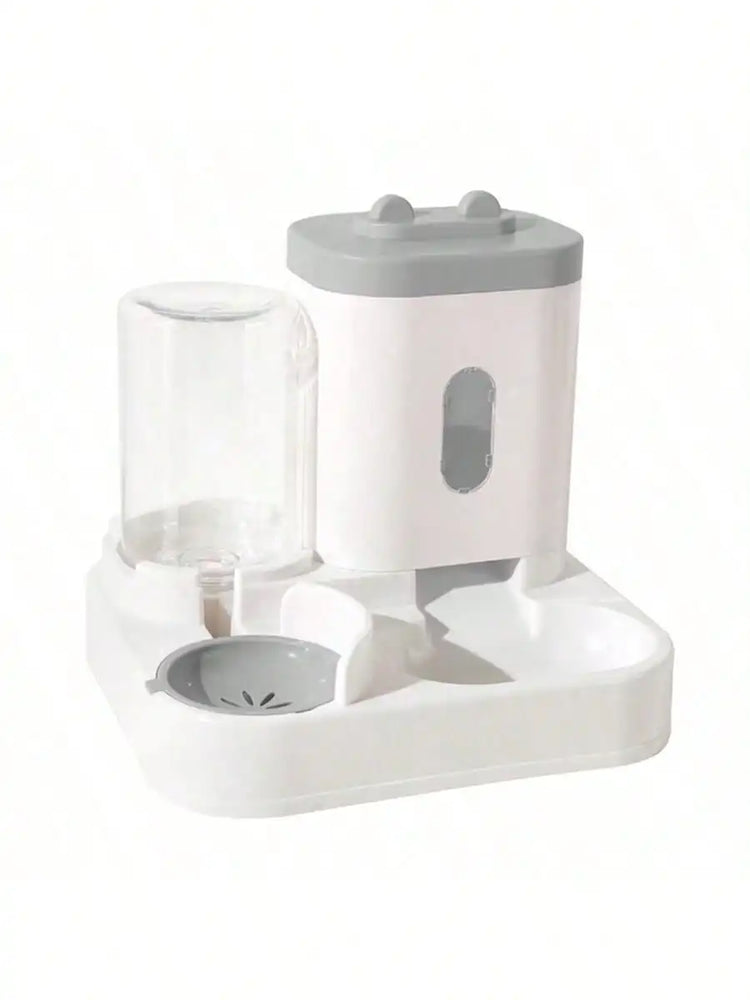 1-Pack Automatic Gravity Fed Cat Water Dispenser And Feeder Spill Proof Large Capacity One Piece Design