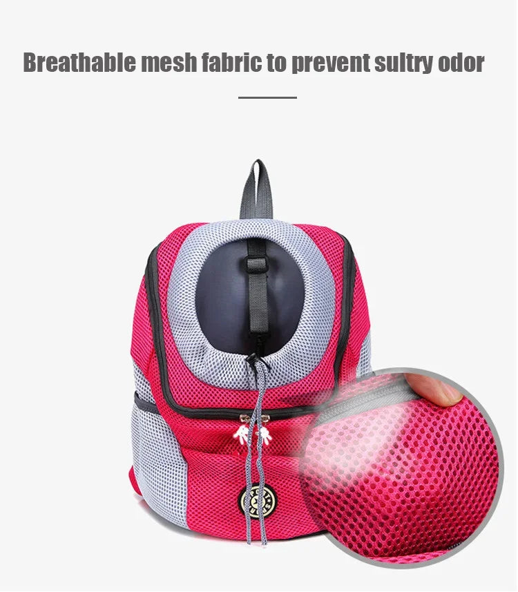 New Dog Pet Backpack Carrier Travel Bag Front Pack Breathable Adjustable Safety Outdoor