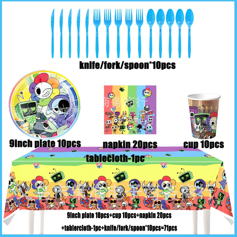Dandy’s World Theme Party Collection | Comprehensive Event Decor & Tableware