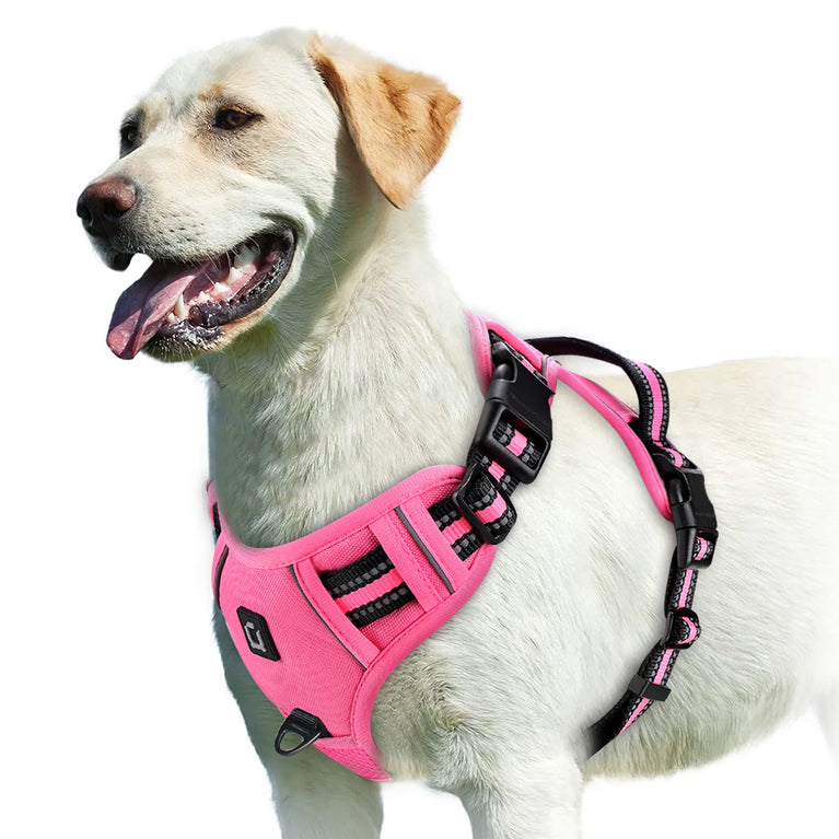 No Pull Adjustable Soft Padded Dog Harness Vest With Control Handle