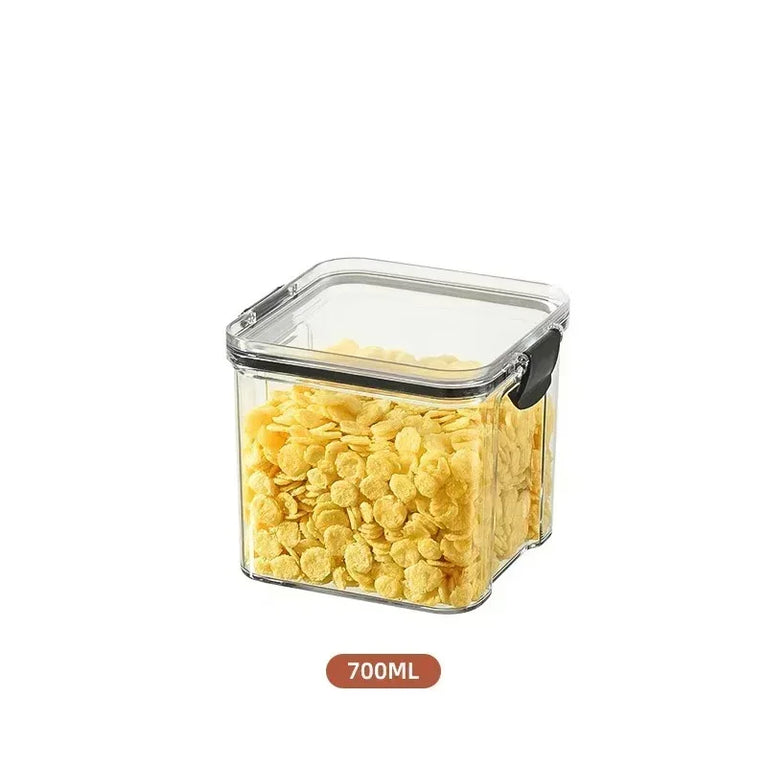 Plastic Food Containers with Lids Large Capacity Airtight Storage Jars