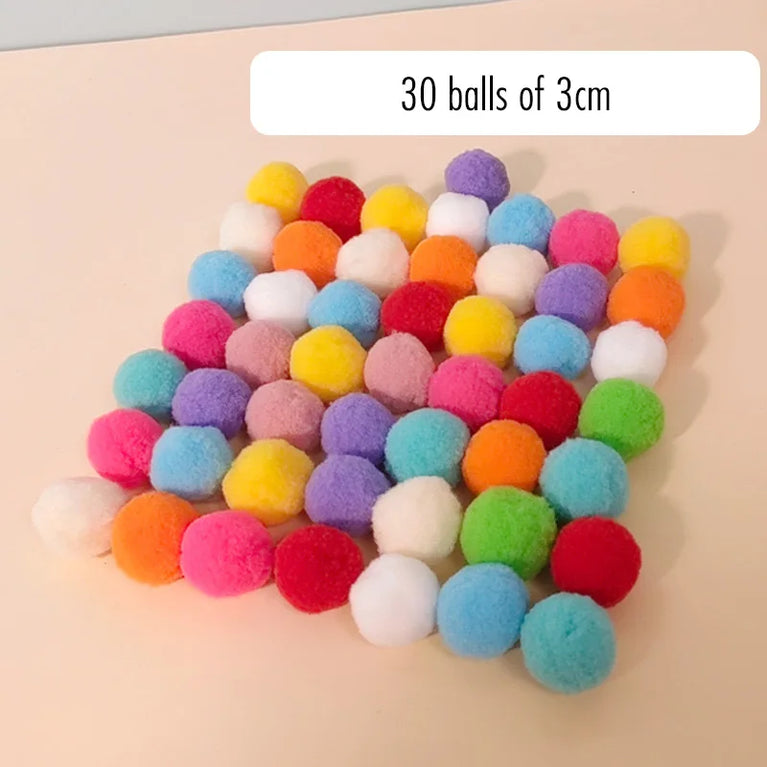 Interactive Cat Toy Gun Plush Ball Launcher Fun Play for Cats