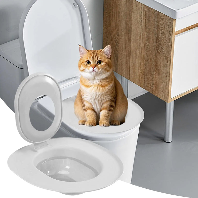Cat Toilet Training Kit | Reusable Potty Trainer & Litter Box Alternative
