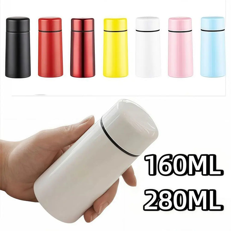 Mini Thermos Cup 160ml Portable Travel Mug Stainless Steel Bottle