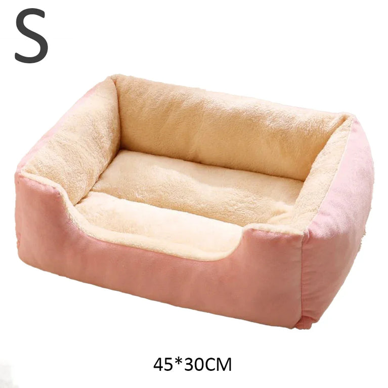 Soft Plush Cat Bed Cushion Basket House for Cats