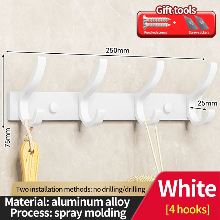 no drill Door Behind Hook Storage Wall Hanging Clothes Hanger Coat Hook Punch-free Bathroom Hanger Bedroom Organizer Storage Kit