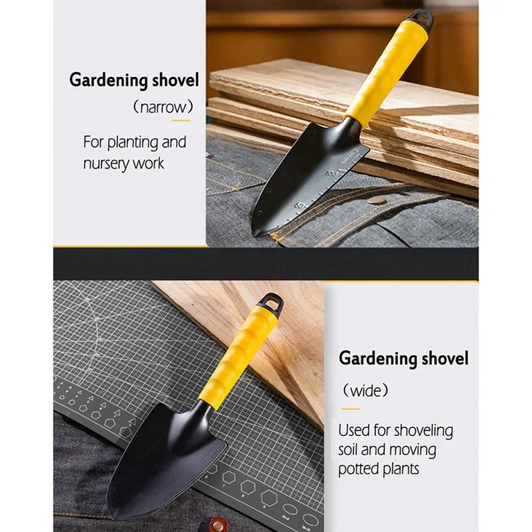 Stainless Steel Garden Shovel Tool Set with Hoe and Harrow Kit