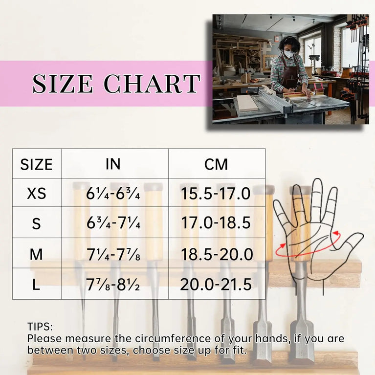 Touchscreen Breathable Synthetic Leather Gardening Gloves Non Slip Utility