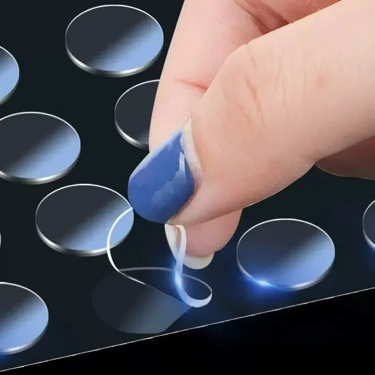 Strong Acrylic Double-Sided Adhesive Dots | 100pcs Reusable Mounting Tape