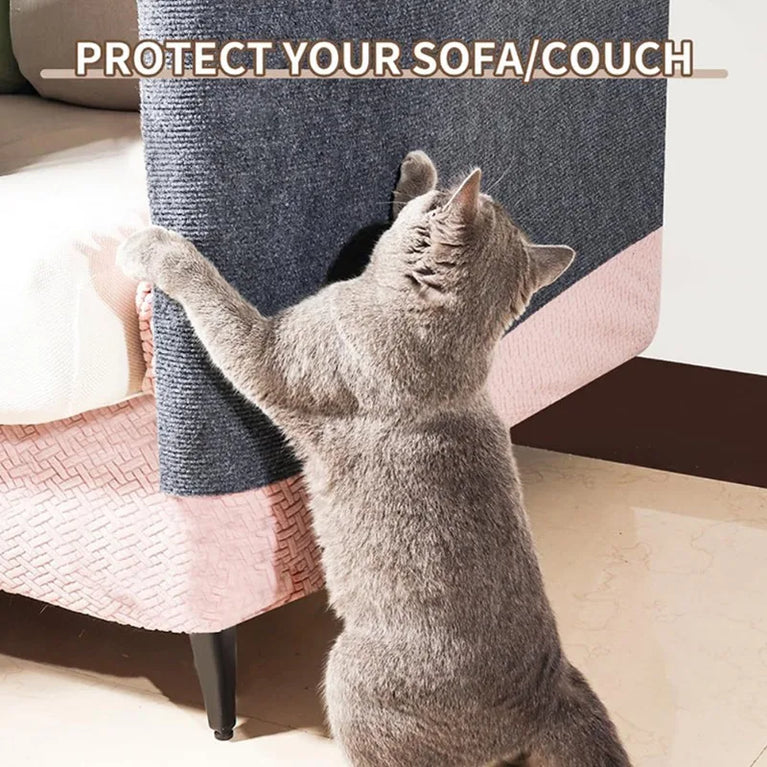 Trimmable Cat Scratching Mat Sofa Protector Cat Scratch Carpet Self Adhesive Cat Furniture Guard