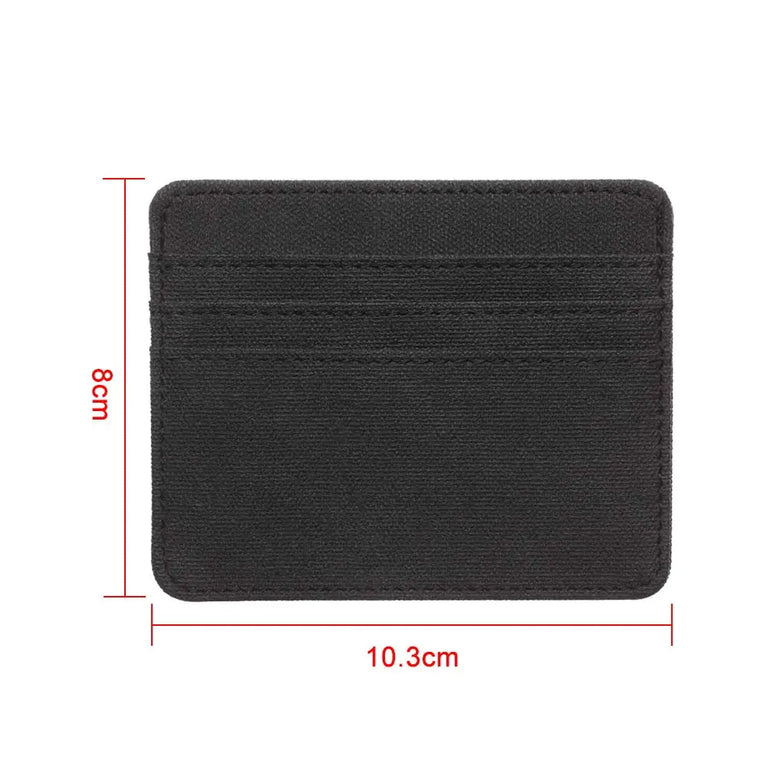 Fashion PU Leather Card Holder | Compact Coin Purse & ID Wallet with Keychain