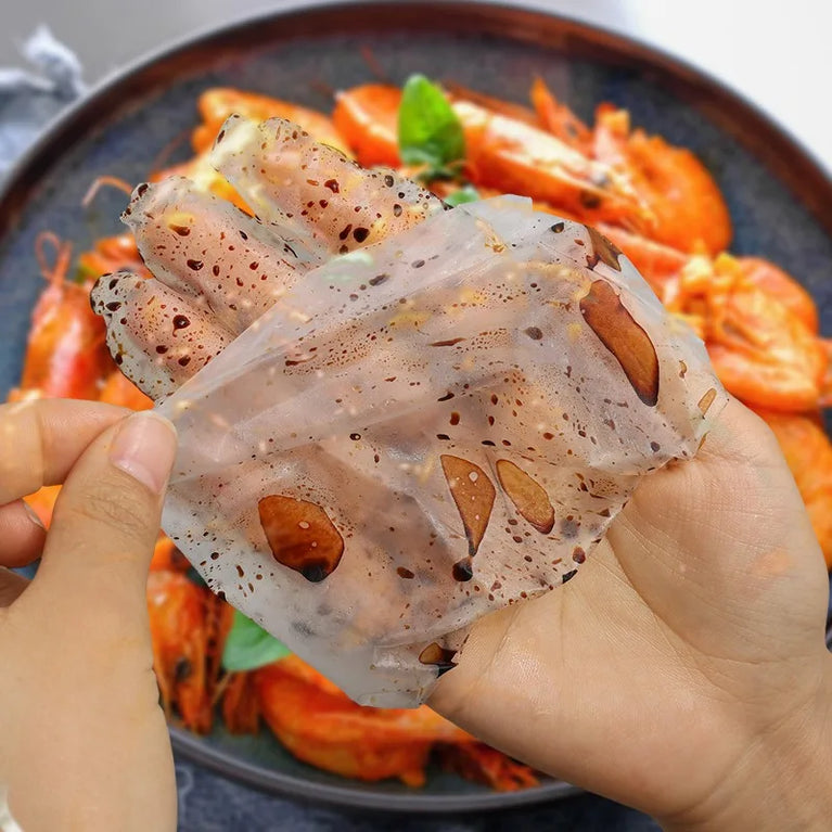 Disposable Gloves Transparent Kitchen Food Prep BBQ Gloves 60PCS Box