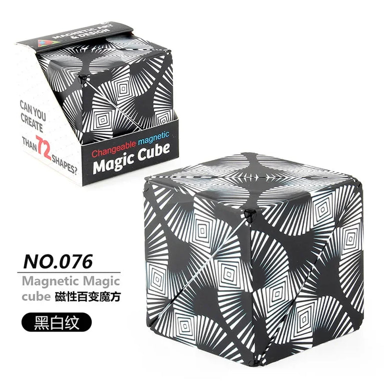 Changeable Magnetic Geometry Cube | 3D Anti-Stress Shape-Shifting Puzzle