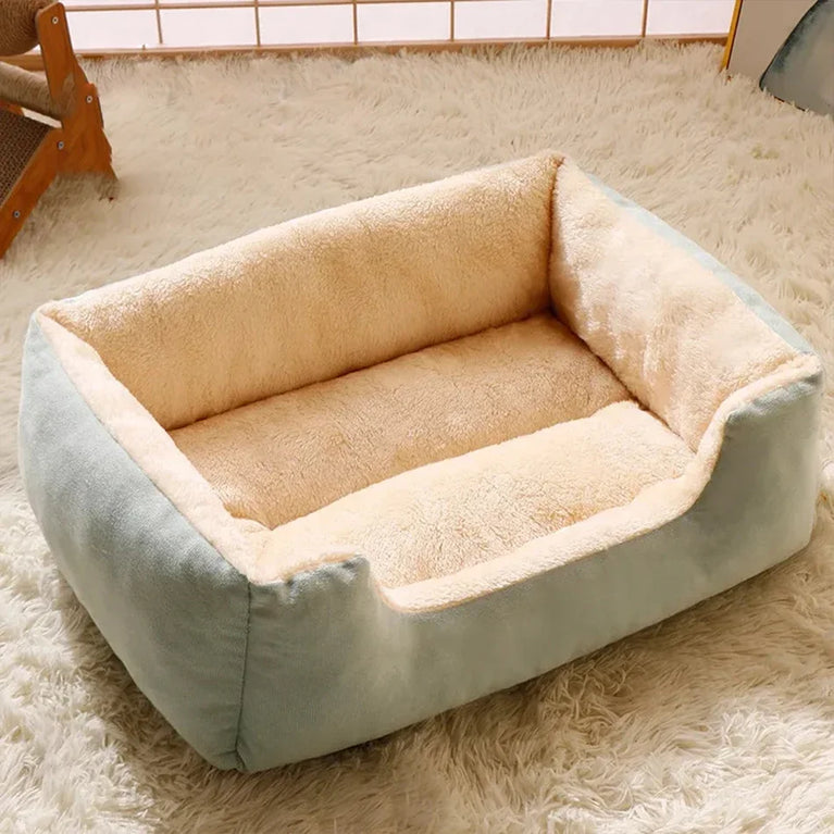 Soft Plush Cat Bed Cushion Basket House for Cats