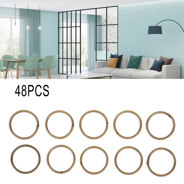 12-Piece Hanging Room Divider Set | Modern Hollow Pattern Space Partition