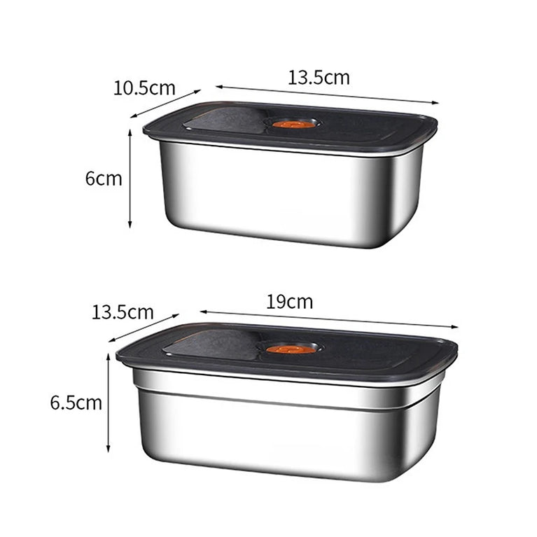 304 Stainless Steel Leakproof Lunch Box Bento Container Storage Box