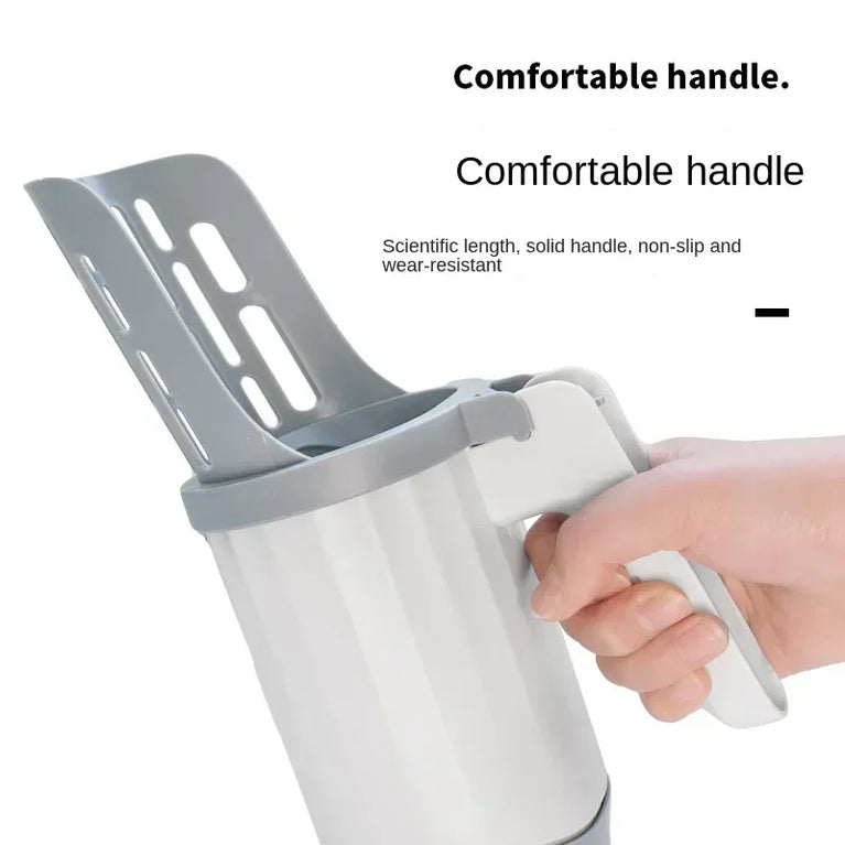 2-in-1 Cat Litter Scoop with Integrated Trash Bin | Portable Waste Management System