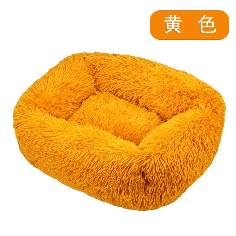 Super Soft Plush Pet Bed Dog Basket Cushion Sleeping House