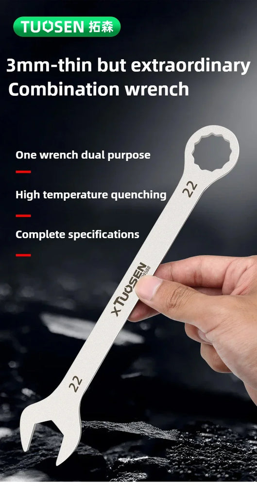 Ultra-Thin Combination Wrench | Precision Dual-Purpose Hand Tool