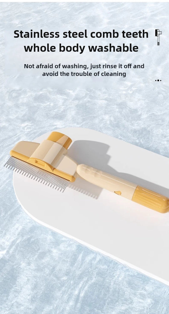 Cat Hair Remover Comb Flea Comb Self Cleaning Pet Brush Tool